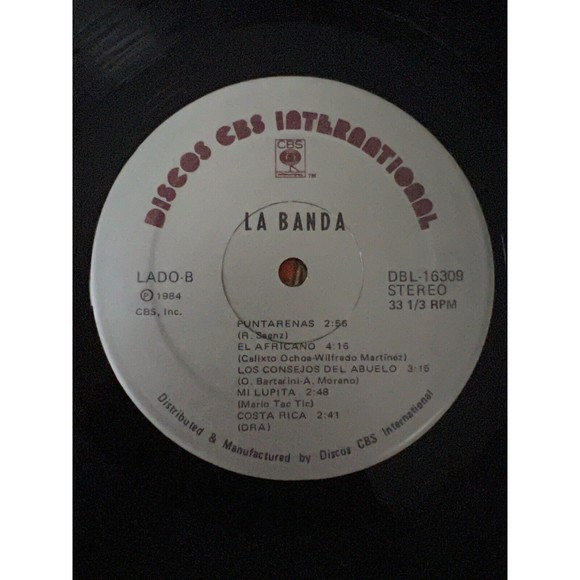 La Banda Self Titled 1984 LP Discos CBS DBL-16309 EX - Picture 7 of 7